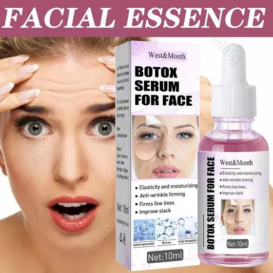 Wrinkle Firming Peptide Facial Botox Serum Ácido Hialurônico Anti Envelhecimento Creme 10ml