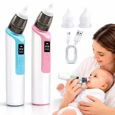 Aspirador Nasal Sugador Infantil Bebê Recarregável 6 Velocidades Silicone Ajustável