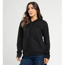 Casaco de Moletinho com Capuz e Bolso de Inverno Feminino e Masculino Blusa de Frio