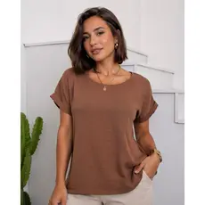 Blusa Feminina Básica Manga Japonesa Soltinha Confortável Não amarrota Não Marca Manga Curta Moda Casual 36 ao 44