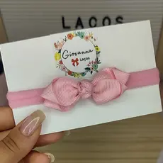 Laço Annie para Recém Nascido/ Faixinha para bebê/ Laço de Cabelo Infantil