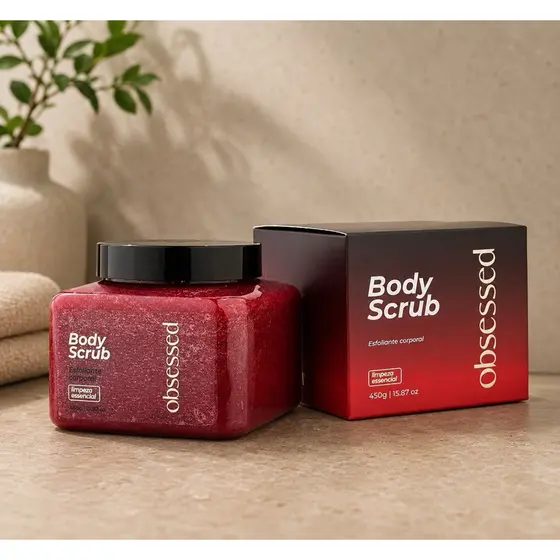 Esfoliante Corporal Body Scrub Obsesse 450g Hidratante Pele Macia