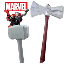 Martelo Trovão Infantil Brinquedo + Martelo Thor Viking Hallowen