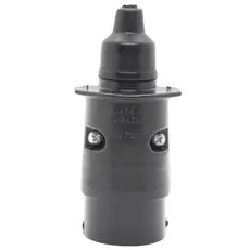 Tomada Plug Macho Preto - Para Carretinha Reboque