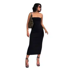 Vestidos Femininos Tomara Que Caia Tubinho Elegante Casual Luxo Moda Festa Eventos