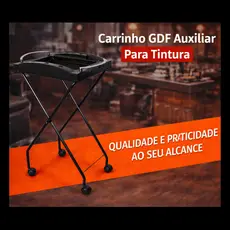 Carrinho Gdf Auxiliar Para Tintura Cabeleireiro
