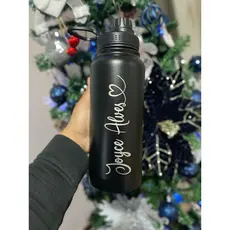 Garrafa Térmica Squeeze Personalizada C/ Seu Nome Logo 800ml