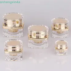 Frascos De Loção ANHENGXIN , Potes De Creme Facial De Luxo De 5-50g , Latas De Ouro Roxo Frasco De Embalagem De Viagem