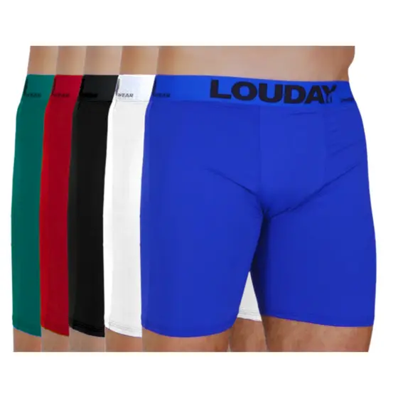 Kit Cueca Boxer Ciclista Masculina Cumprida Microfibra Poliamida Esporte Evita Assadura