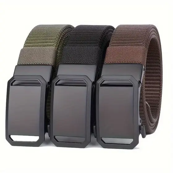 Cinto Tático Masculino Nylon Ajustável Fivela Automática Militar Resistente Esportivo