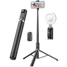 Tripé de bastão de selfie para celular de 1,7 m, controle remoto integrado, portátil  FANG