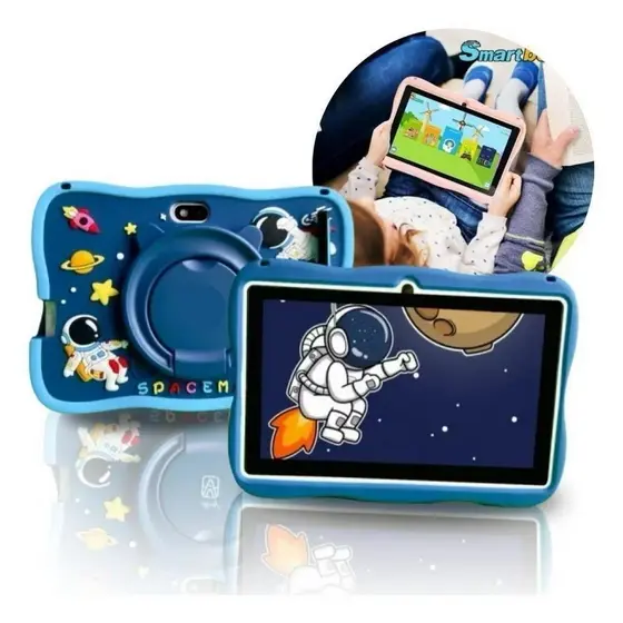 Tablet Infantil Kids 7 Polegadas Android WiFi Bluetooth Smart Tela Touch Capa Super Resistente para Crianças