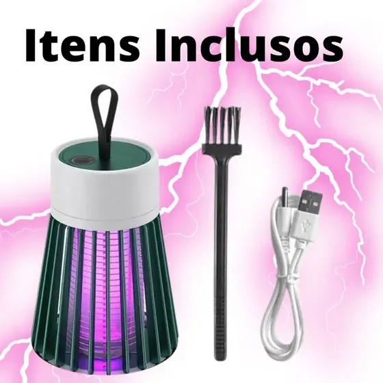 Lâmpada Elétrica Mata-Mosquitos Com Luz UV Usb Recarregável Armadilha Para Insetos Su