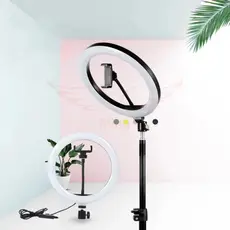 Luz de preenchimento LED ajustável de 12 polegadas 30 cm com suporte para celular ming
