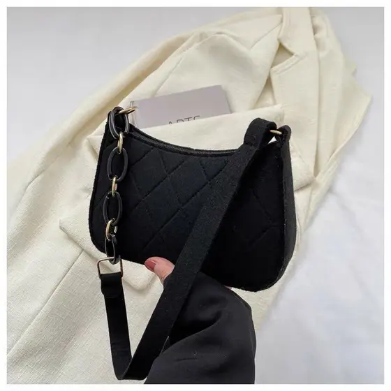 Bolsa de Ombro Pequena com Corrente para Mulheres