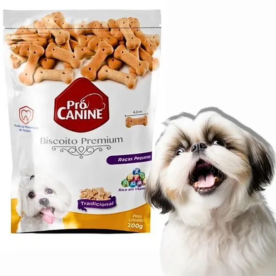 Petisco Biscoito para Cães PróCanine Premium Raças Pequenas 200g