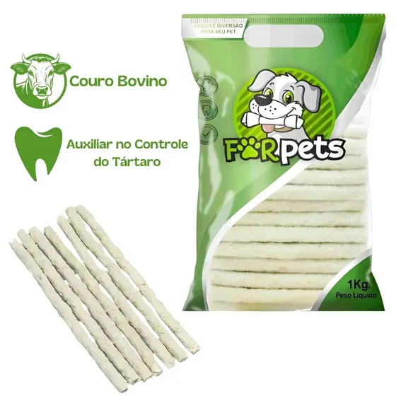 Petisco para Cachorro Pet Osso Ossinho Palito For Pets 1kg