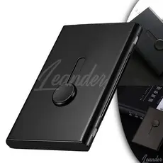Porta Cartão De Visita Em Aluminio Modelo Push Extra Luxo