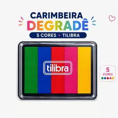 Carimbeira  Degradê com Tinta Colorida - 5 Cores - Tilibra