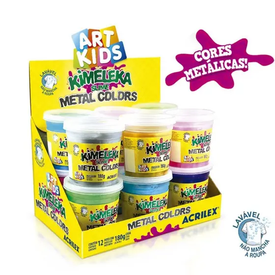 Slime Kimeleka 180gr Metálica - Art Kids