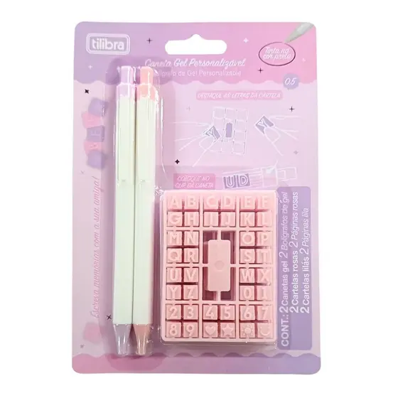 Caneta Gel Personalizável - 2 Unidades - 0.5mm - Tilibra