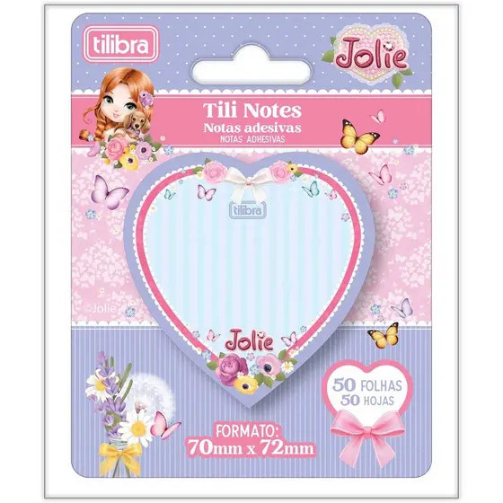 Bloquinho Jolie Coração  Tili Note 50 Folhas - Tilibra