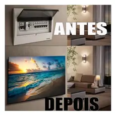 Quadro 44x35 Esconde Cobrir Caixa De Luz Energia Quadro de Distribuição Disjuntores Decoração praia