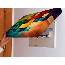 Quadro 80x60 Esconde Cobrir Caixa De Luz Energia Quadro de Distribuição Disjuntores Decoração