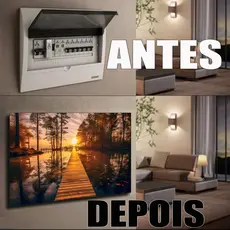 Quadro Esconde Caixa De Luz Energia Cobrir decoração Quadro de Distribuição Disjuntores sala cozinha escritorio