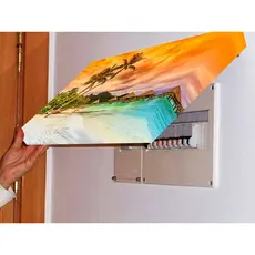 Quadro 90x80 Moldura Esconde Caixa Luz Energia Cobrir Distribuição Disjuntores decoração sala praia