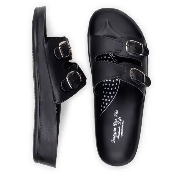 Chinela Anatomica Sandalia Feminina Para Esporão Gravidas Conforto Dores no Pé Inchaco Fascite Slide