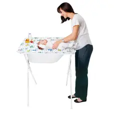 Banheira de Bebê com Trocador Suporte dobrável tanque 25L até 20Kg Tanque rígido Scorpion