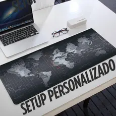 Mouse Pad Grande Mapa Mundial Antiderrapante Impermeável Gamer Escritório Mesa Teclado Preciso