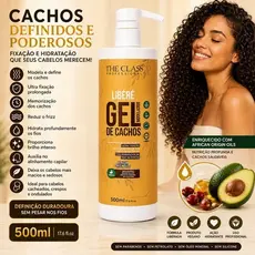 Modelador Gel Cachos Alta Fixação Libéré 500ml Finalizador Profissional Definição Controle Frizz Hidratação