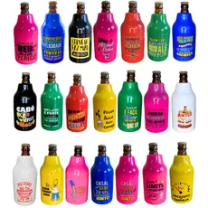 Suporte Cerveja Porta Garrafa 300ml Térmico Lata 350ml Romarinho Barrigudinha Time