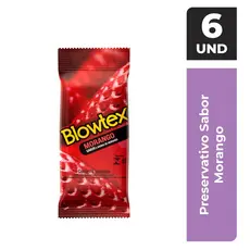 Preservativo Blowtex Morango 6 Unidades