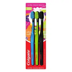 Escova Dental Colgate Ultra Soft com 3 unidades