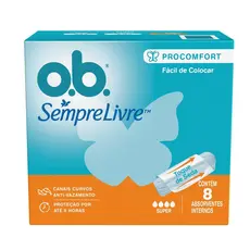 Absorvente Interno O.B. Procomfort Super 8 Unidades