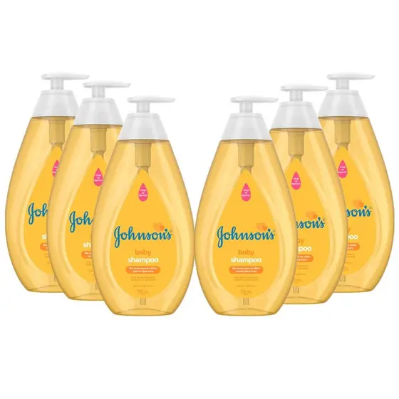 KIT 6 Shampoos Johnson's Baby Regular 750ml