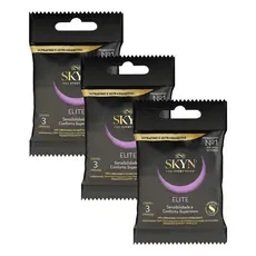 Kit 3 Pacotes Preservativo SKYN Elite C/ 3 Unidades Cada