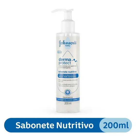 Sabonete Nutritivo Derma Protect Johnson's Baby 200mL