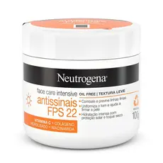 Hidratante Facial Neutrogena Face Care Intensive Antissinais FPS 22 100g