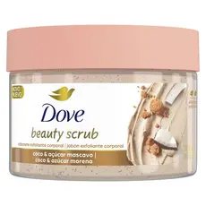 Sabonete Esfoliante Coco & Açúcar Mascavo Dove Beauty Scrub Pote 280g