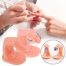 Dedo Postiço Para Treino Unha De Gel Fibra Decoração De Unhas