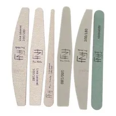 Kit Lixas De Unhas 6 Unidades Ergonômica Profissional - Fain Nails