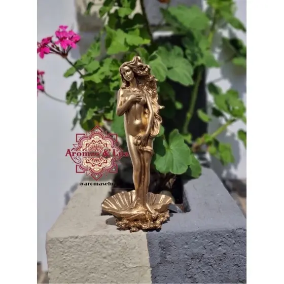 Estátua Deusa Afrodite Decoração em Resina 28 cm