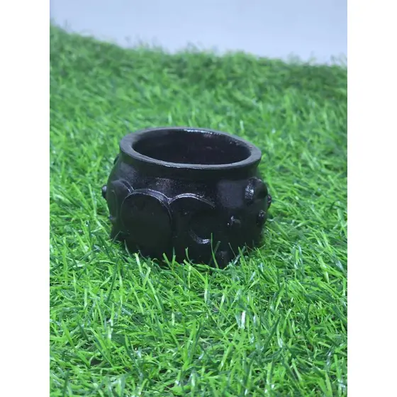 Cinzeiro e Incensário Caldeirão de Bruxa cor Preto 6.5 cm em Resina Produtos Esotericos