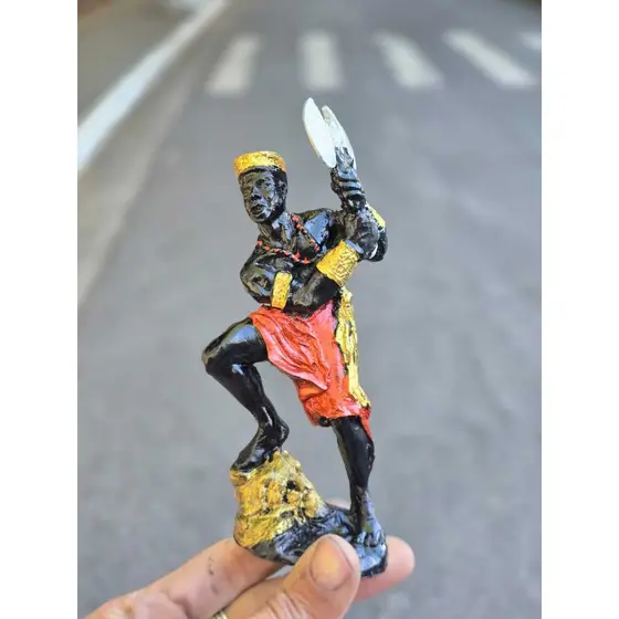 Estátua Xangô Orixá 16 cm em Resina