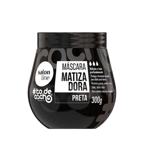 Máscara Matizadora Salon Line #Todecacho Preta 300g