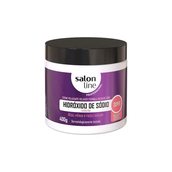 Hidróxido de Sódio Lanolina Super 400gr  Salon Line